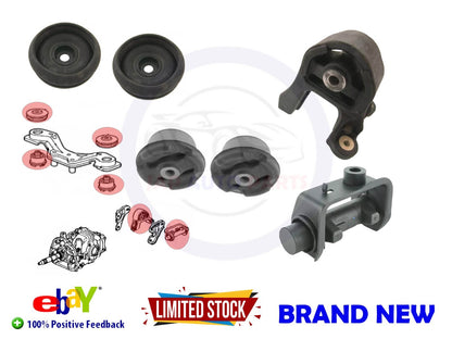 FOR HONDA CRV 02-06 6PC FRONT REAR DIFF DIFFERENTIAL SUPPORT MOUNT DAMPER BUSHES