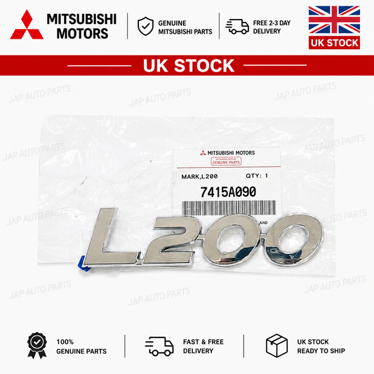 Genuine Mitsubishi L200 Rear Boot L200 Badge Emblem 7415A090 New