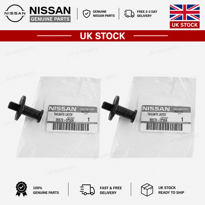 2 Genuine Tailgate Pin Rear Gate Striker Black For Nissan Navara D40M 90570ZP50A