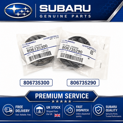 Genuine Front Driveshaft Seals For Subaru Impreza 04-22 WRX STi 5 6 Speed