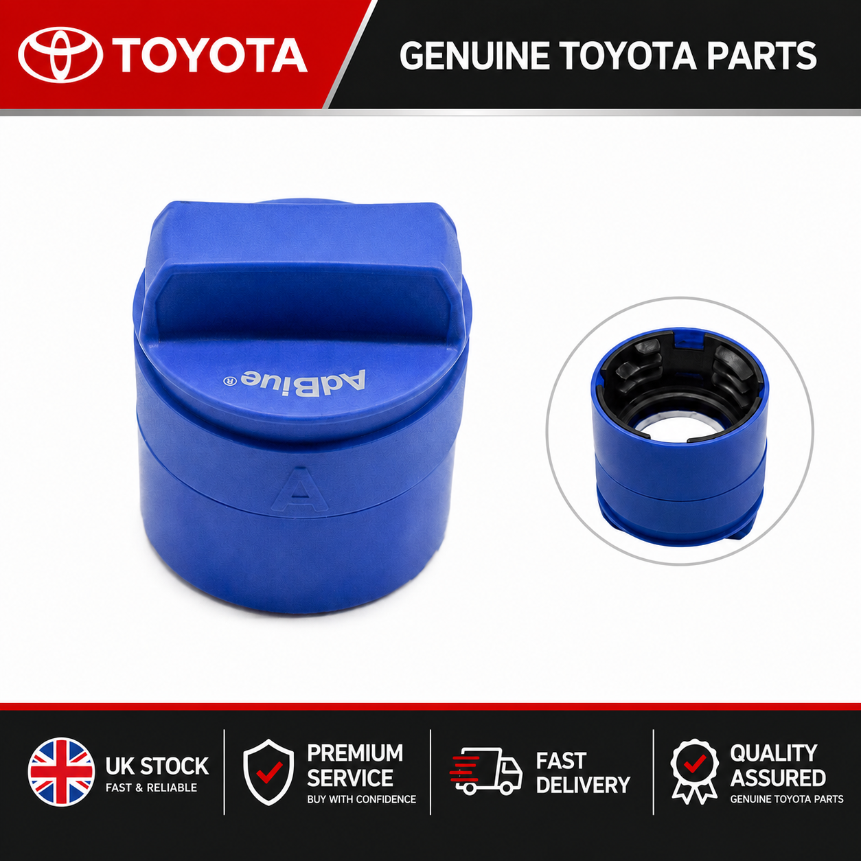 FOR TOYOTA HILUX MK8 UREA TANK CAP BLUE NEW GENUINE OEM 778300K040