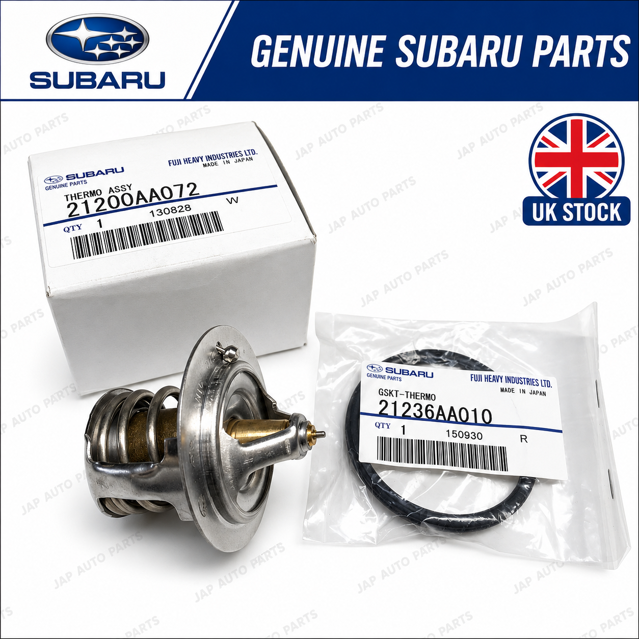 Genuine Standard Thermostat & Seal Fits Subaru Impreza Turbo 92-18 WRX STi