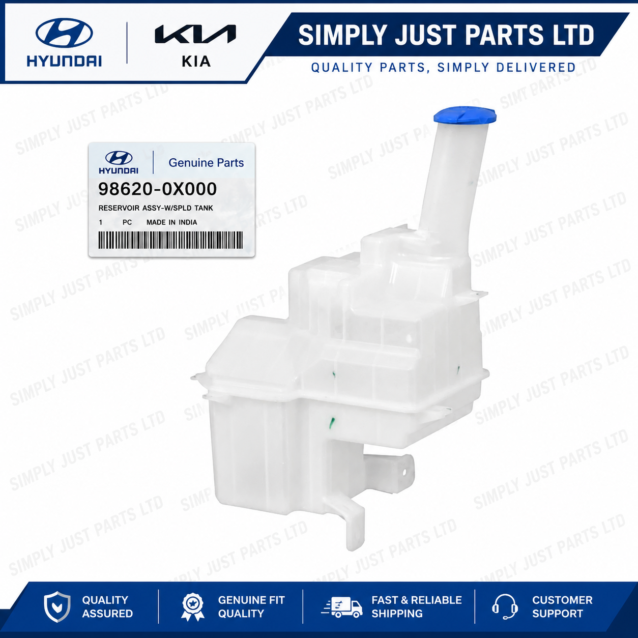 HYUNDAI I10 2008-2013 WASHER BOTTLE GENUINE BRAND NEW 986200X000